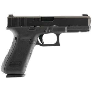 Glock 17 Gen5 Night Sights 9mm Luger 4.49in Black nDLC Pistol - 10+1 Rounds