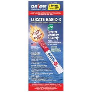 Orion Red Handheld Flares - 3 Pack