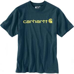 Carhartt Men's Signature Logo Loose Fit Heavyweight Short Sleeve Work Shirt