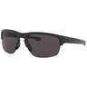 Oakely Standard Issue Sliver Edge Polarized Sunglasses - Matte Black/Grey - Adult