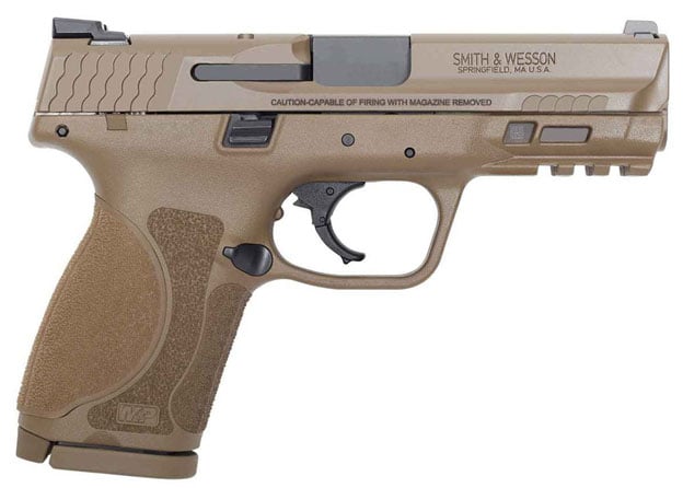 Smith & Wesson M&P 9 M2.0 Compact 9mm Luger 4in FDE Pistol - 15+1 Rounds