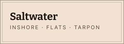 Saltwater Inshore, Flats, Tarpon