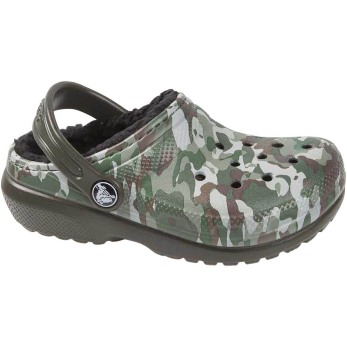 camo crocs with fur mens