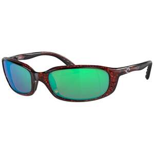 Costa Brine Polarized Sunglasses - Tortoise/Green Mirror