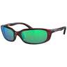 Costa Brine Polarized Sunglasses - Tortoise/Green Mirror - Adult