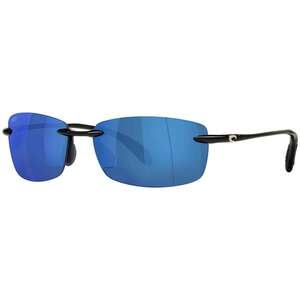 Costa Ballast Polarized Sunglasses - Shiny Black/Blue Mirror