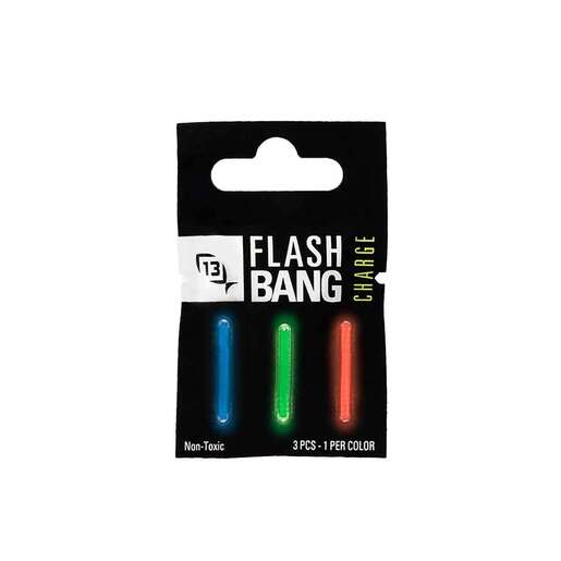 13 fishing Flash Bang Glowstick Refill 3-pack Lure Accessory - Green, Red and Blue - 13 Fishing