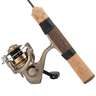 13 Fishing Microtech Walleye Ice Fishing Rod and Reel Combo - 28in, Medium Deadstick - Tan