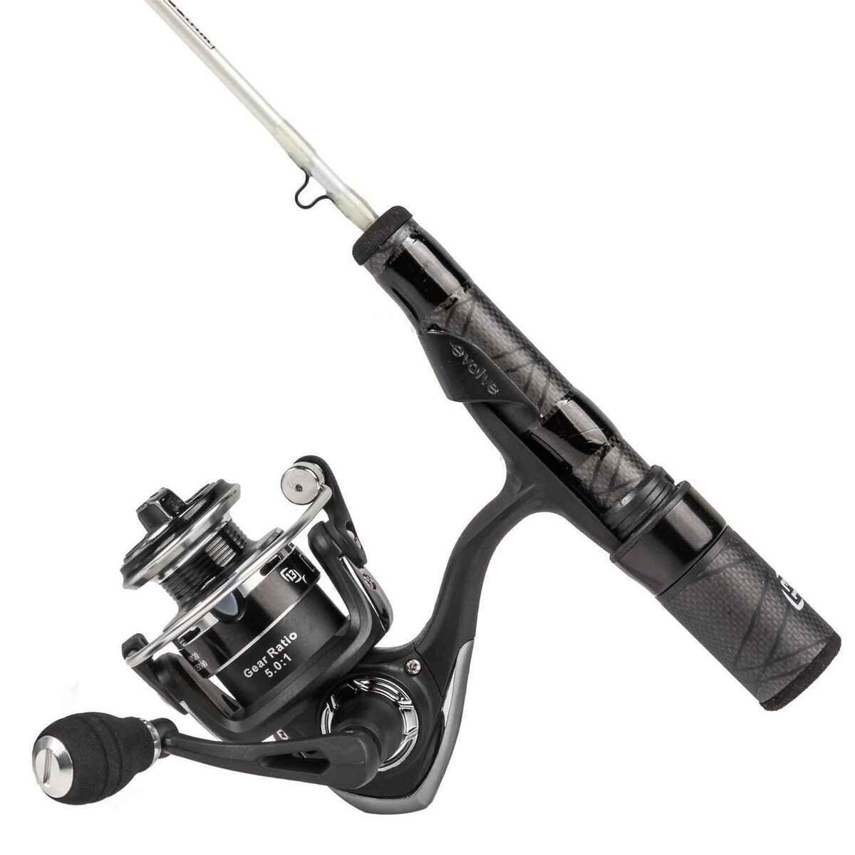 13 Fishing Whiteout Ice Fishing Spinning Rod and Reel Combo - 27.5in Medium Light Power 13 Fishing Whiteout Ice Fishing Spinning Rod and Reel Combo - 27.5in Medium Light Power