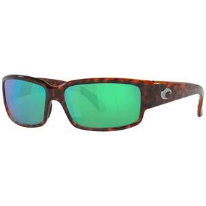 Costa Caballito Polarized Sunglasses - Tortoise/Green Mirror