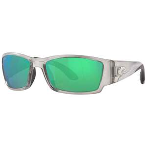 Costa Corbina Polarized Sunglasses - Silver/Green Mirror