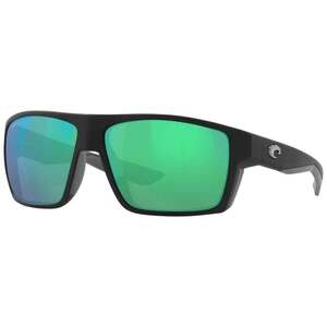 Costa Bloke Polarized Sunglasses - Matte Black/Green Mirror