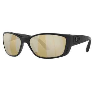 Costa Fisch Polarized Sunglasses - Blackout/Sunrise Silver Mirror