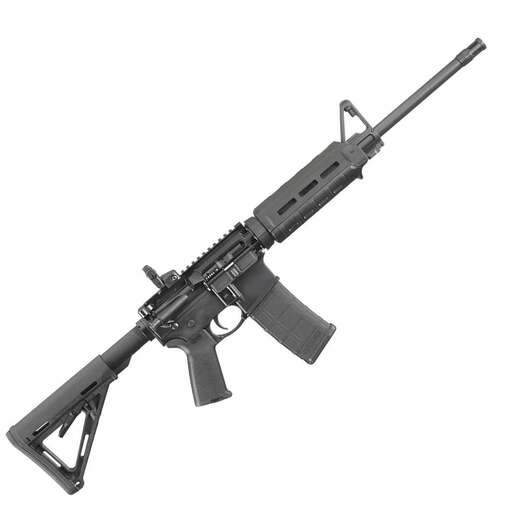 Ruger AR-556 5.56mm NATO 16in Black Anodized Semi Automatic Modern Sporting Rifle - 30+1 Rounds - Black image