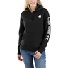 Carhartt Women's Relaxed Fit Midweight Logo Sleeve Graphic Casual Hoodie