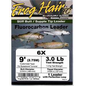 Frog Hair Tapered Fluorocarbon Leader