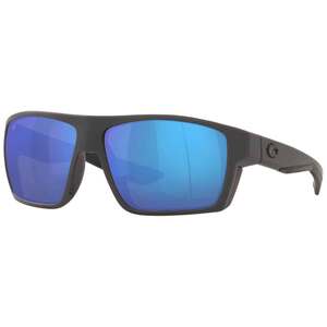 Costa Bloke Polarized Sunglasses - Matte Black Matte Gray/Blue Mirror
