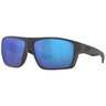 Costa Bloke Polarized Sunglasses - Matte Black Matte Gray/Blue Mirror - Adult