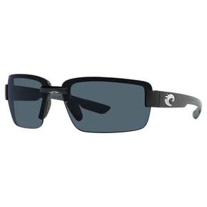 Costa Galveston Polarized Sunglasses - Shiny Black/Gray Polarized