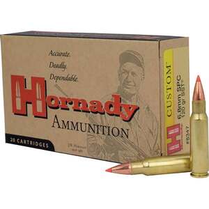 Hornady Custom 6.8mm Special 120gr Full Metal Jacket Tipped Centerfire Rifle Ammo - 20 Rounds