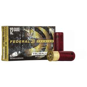 Federal Truball HP Rifled Slug 12ga 2-3/4in 1oz Slug - 5 Rounds