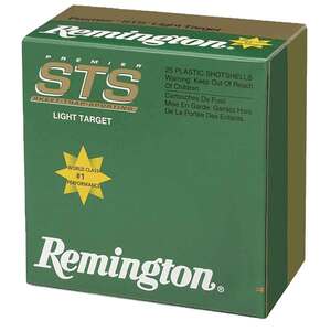 Remington STS 12 Gauge 2-3/4in #8 1oz Target Shot Shells - 25 Rounds