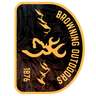 Browning Outdoor Patch Decal - 6in - Black/Yellow