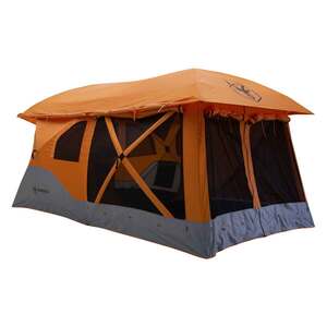 Gazelle T4 Hub 8-Person Camping Tent - Sunset Orange