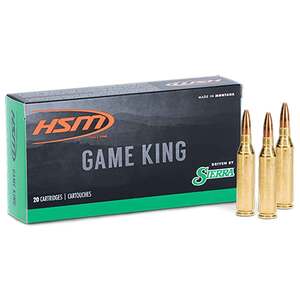 HSM Game King 30-40 Krag 180gr Full Metal Jacket Centerfire Rifle Ammo - 20 Rounds