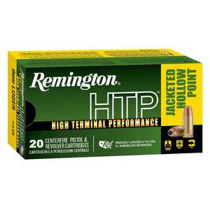 Remington HTP 9mm Luger 115gr JHP Handgun Ammo -  20 Rounds