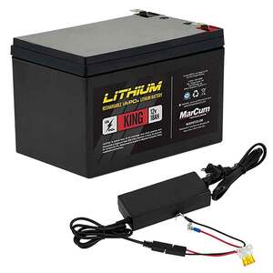 Marcum King Battery/Charger Kit Marine Electronic Accessory