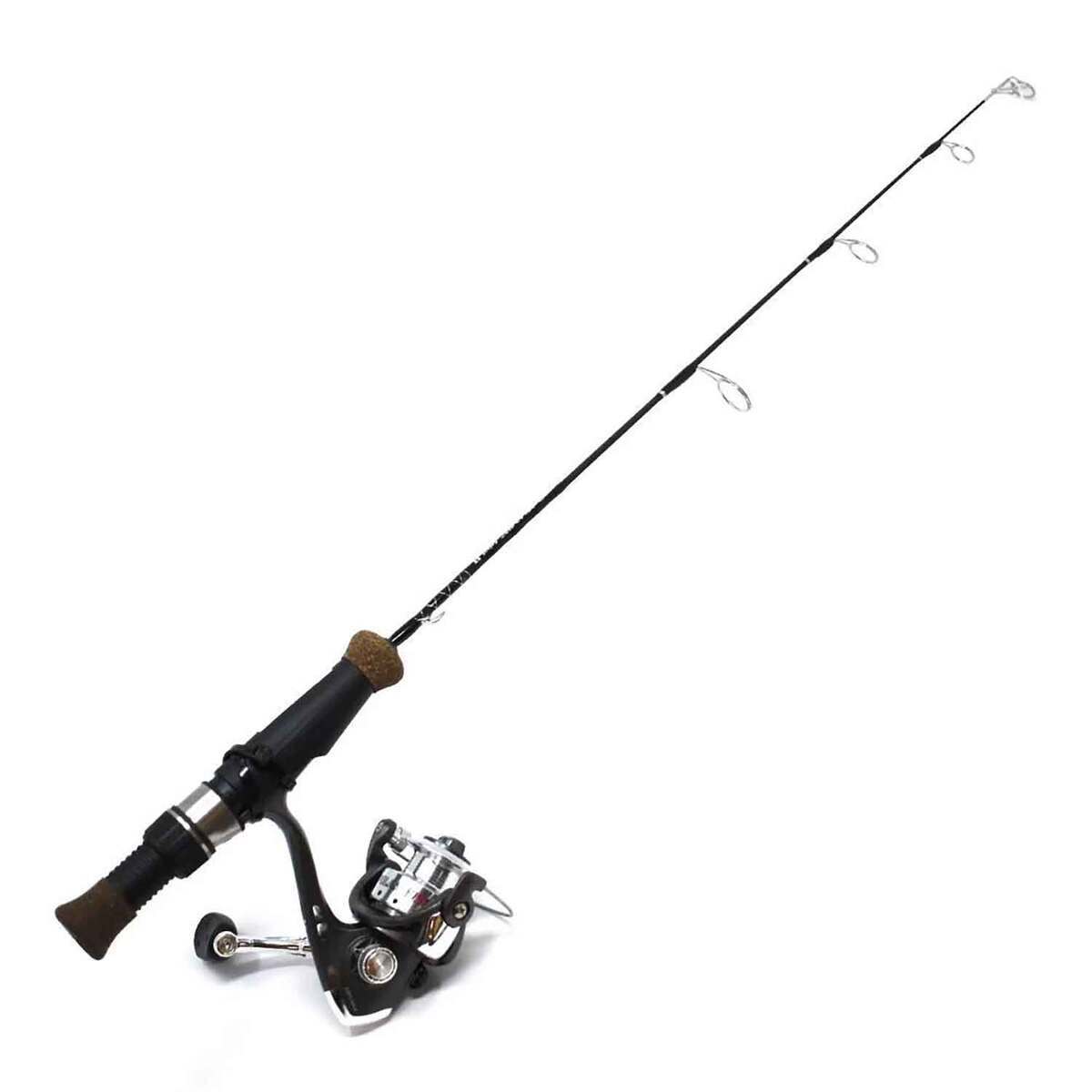 Polar Fire Select Ice Fishing Rod and Reel Combo - Black, 25in
