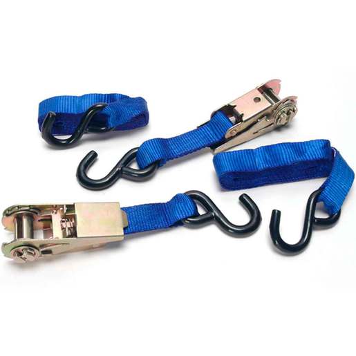 ProGrip Zinc Plated Handle Ratchet Straps - Blue 4