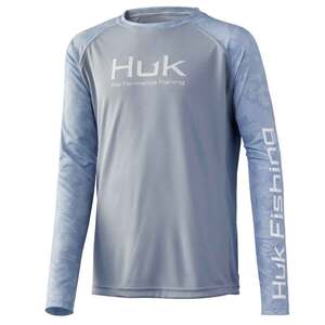 Huk Youth Running Lakes Double Header Long Sleeve Fishing Shirt