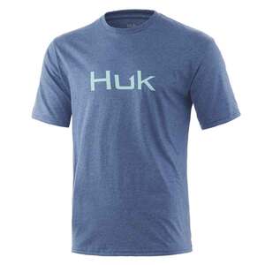 Huk Men's Logo Short Sleeve Casual Shirt
