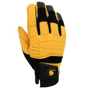 Carhartt Men's Synthetic Leather High Dexterity Molded Knuckle Workwear Glove