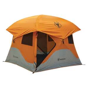 Gazelle T4 Hub 4-Person Camping Tent - Sunset Orange