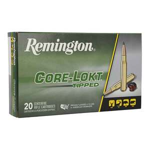 Remington Core-Lokt 30-06 Springfield 165gr Full Metal Jacket Tipped Centerfire Rifle Ammo - 20 Rounds