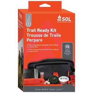 SOL Trail Ready Survival Kit - 15 Pieces