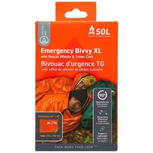 SOL Emergency Bivvy XL with Rescue Whistle