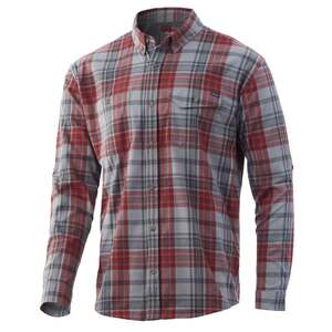 Huk Men's Rutledge Flannel Long Sleeve Fishing Shirt