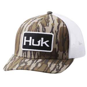 Huk Men's Mossy Oak Bottomland Trucker Adjustable Hat