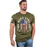 Nine Line Men's Red White and Blue Spartan Short Sleeve Casual Shirt
