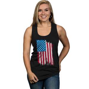 Nine Line Women's American Flag Sleeveless Casual Shirt