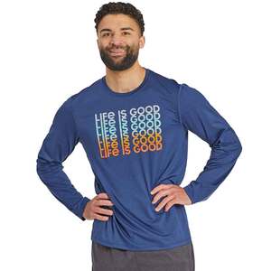 Life Is Good Men's Stack Long Sleeve Casual Shirt
