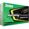Sierra MatchKing Competition 6mm Creedmoor 107gr Hollow Point Boat-Tail Centerfire Rifle Ammo - 20 Rounds