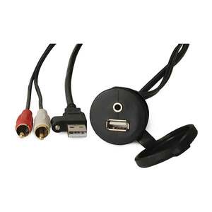 Garmin Fusion Panel Mount USB/3.5 mm AUX Connector Marine Electronic Accessory