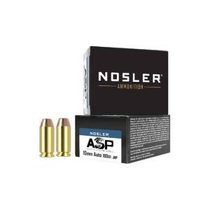 Nosler Assured Stopping Power 10mm Auto 180gr JHP Handgun Ammo - 20 Rounds
