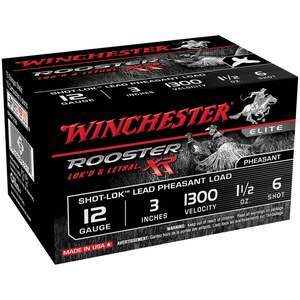 Winchester Rooster XR 12 Gauge 3in #6 1-1/2oz Upland Shotshells - 15 Rounds