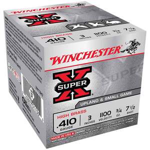 Winchester Super X 410 Gauge 3in #7.5 3/4oz Upland Shotshells - 25 Rounds